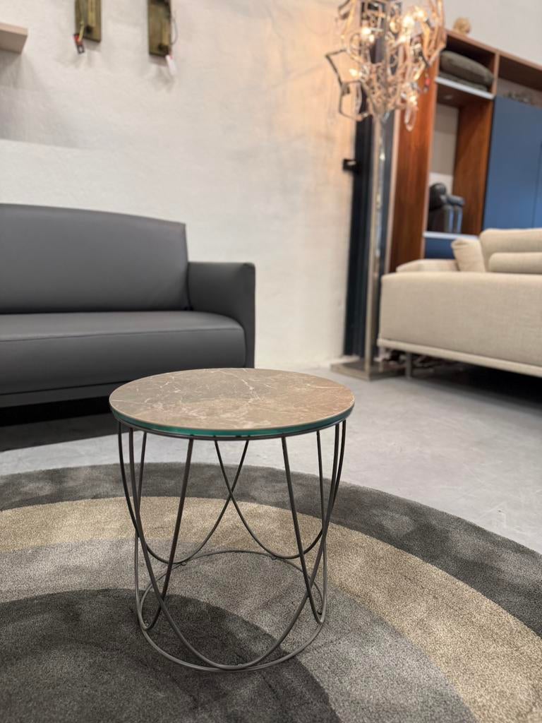 Nieuw Rolf Benz 8770 Bijzettafel Keramiek rond Tafel, Huis en Inrichting, Tafels | Bijzettafels, Nieuw, Rond, 45 tot 60 cm, Minder dan 55 cm