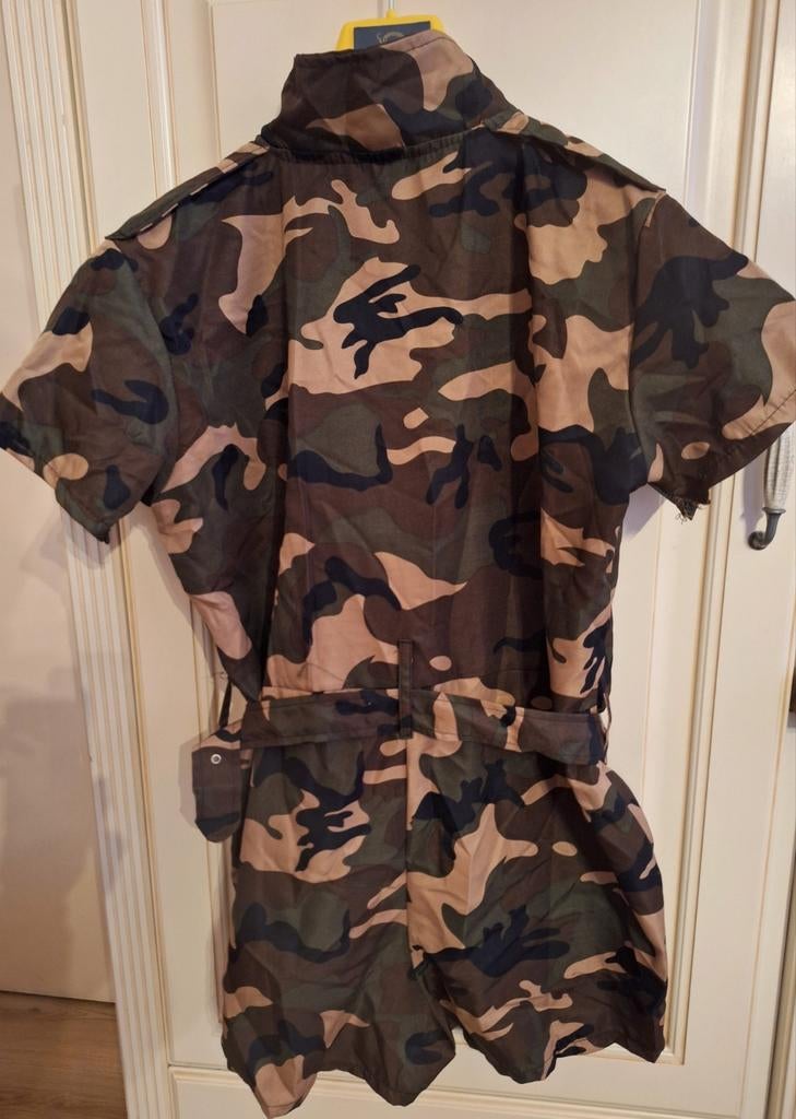 Leger jumpsuit - L, Kleding | Dames, Ophalen of Verzenden, Zo goed als nieuw, Carnaval