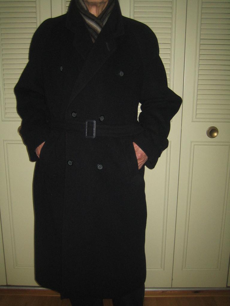 cashmere wollen donkerblauwe trenchcoat NIEUW maat 52, Maat 52/54 (L), Blauw, Bijenkorf, Nieuw