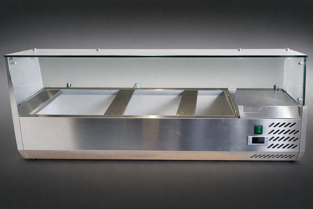 Koelvitrine Promoline 120cm - Zo Goed Als Nieuw!, Zakelijke goederen, Ophalen of Verzenden, Koelen en Vriezen