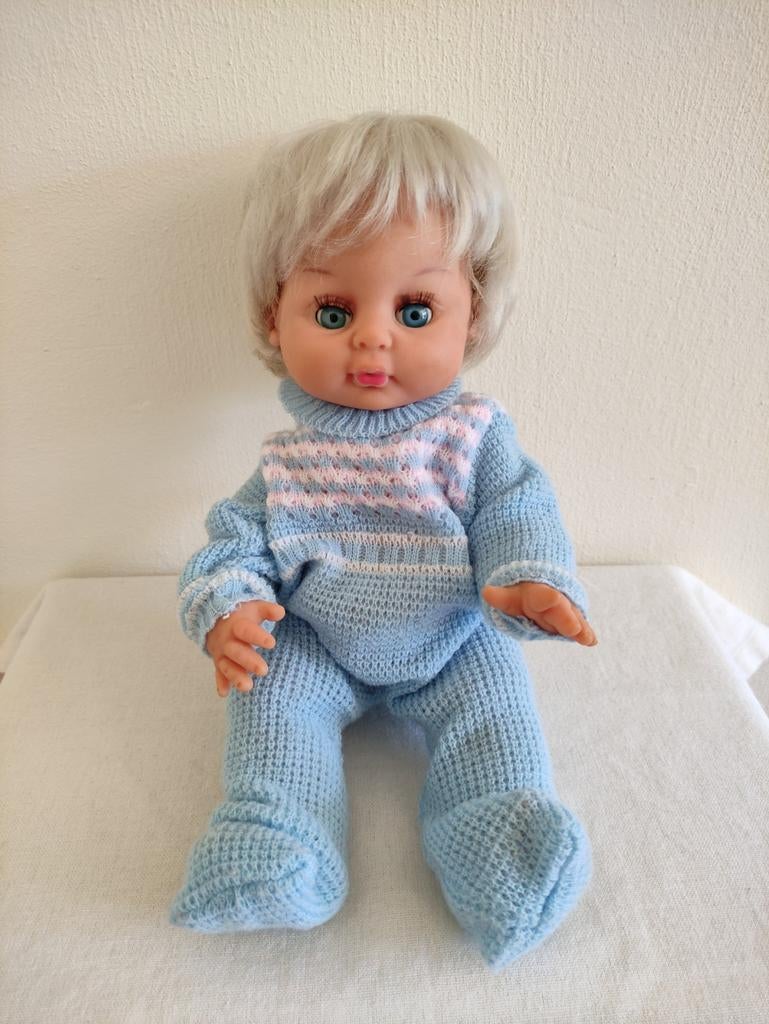 Babypop eind jaren '60 uit Italië., Kinderen en Baby's, Speelgoed | Poppen, Ophalen of Verzenden, Gebruikt, Babypop