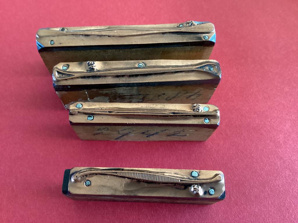 Antieke cliché medische malletjes(giet)?oorcurette,dubbellep, Antiek en Kunst, Ophalen of Verzenden