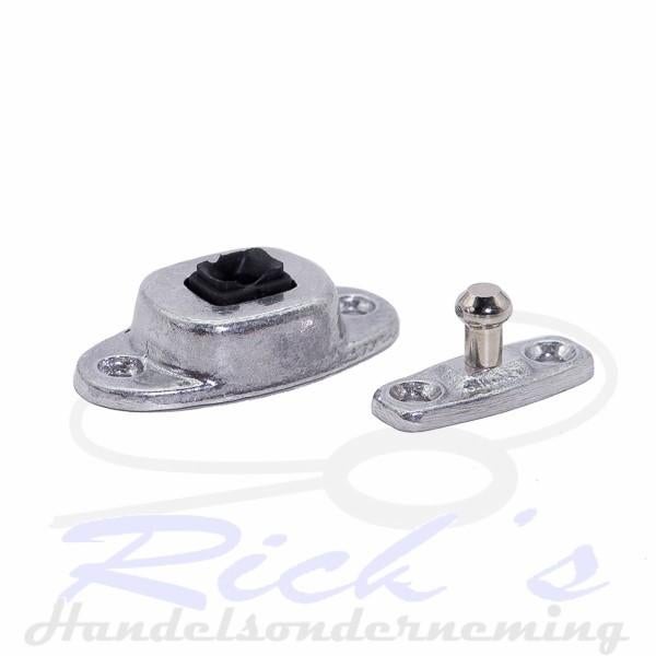 Deurklem set aluminium, NB, Nieuw, Ophalen of Verzenden, NB