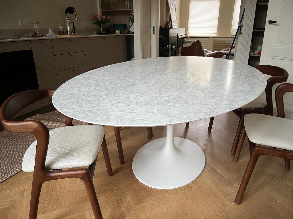 tafel Eero Saarinen, Ronde tafel, Massief hout !, 100 tot 150 cm, Nieuw, Rechthoekig, 50 tot 100 cm