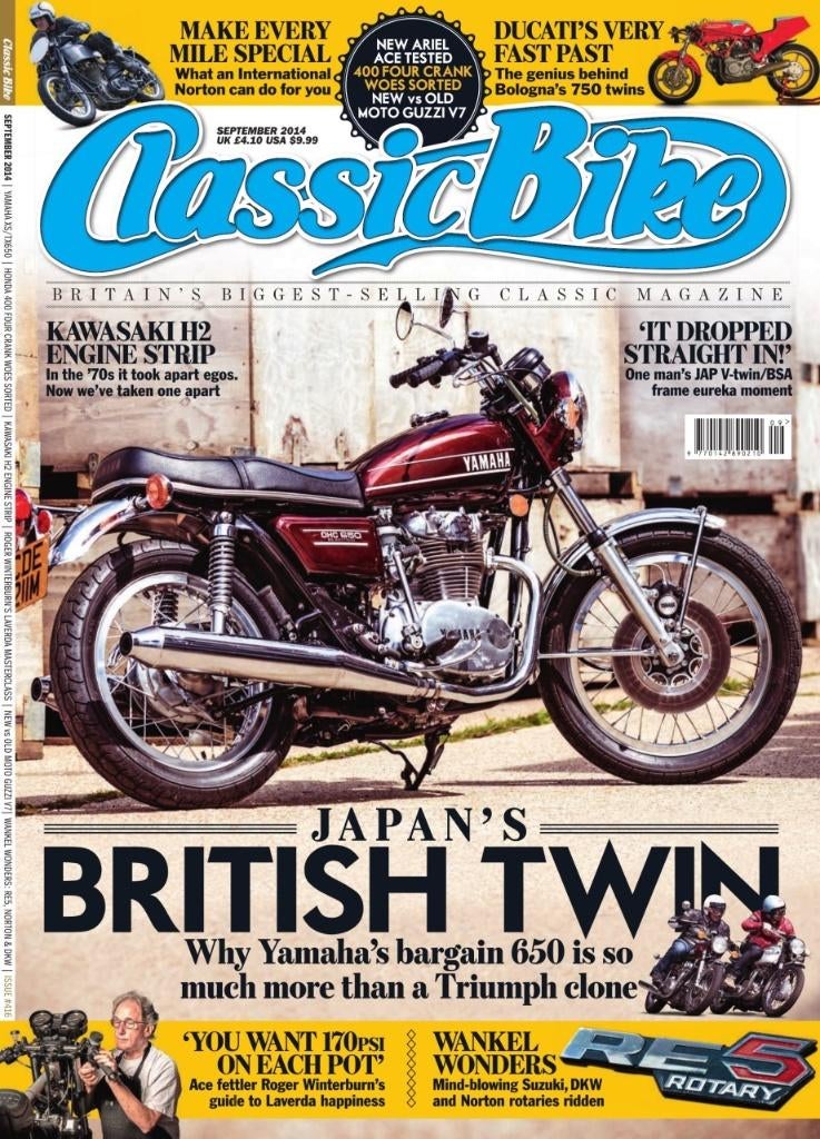 Classic bike Magazine september 2014, Verzenden, Gelezen