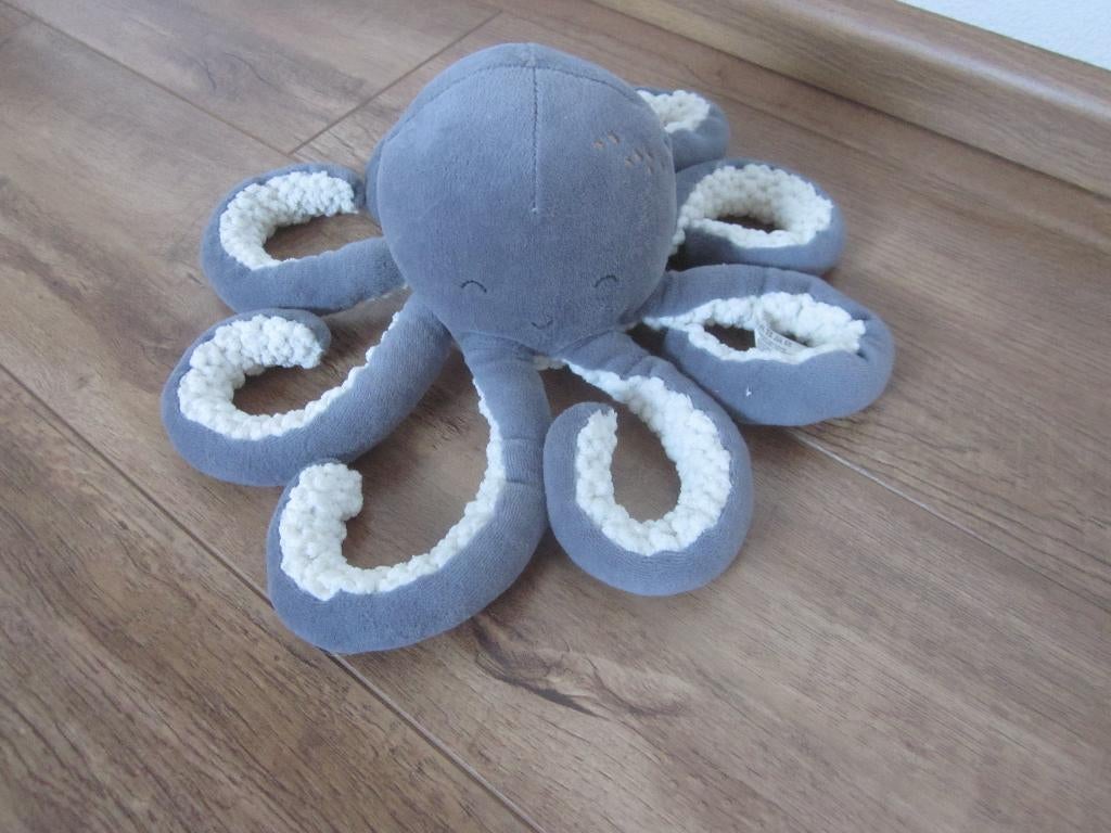 Tiamo Collection Little Dutch grijs/witte octopus inktvis, Kinderen en Baby's, Speelgoed | Knuffels en Pluche, Ophalen of Verzenden