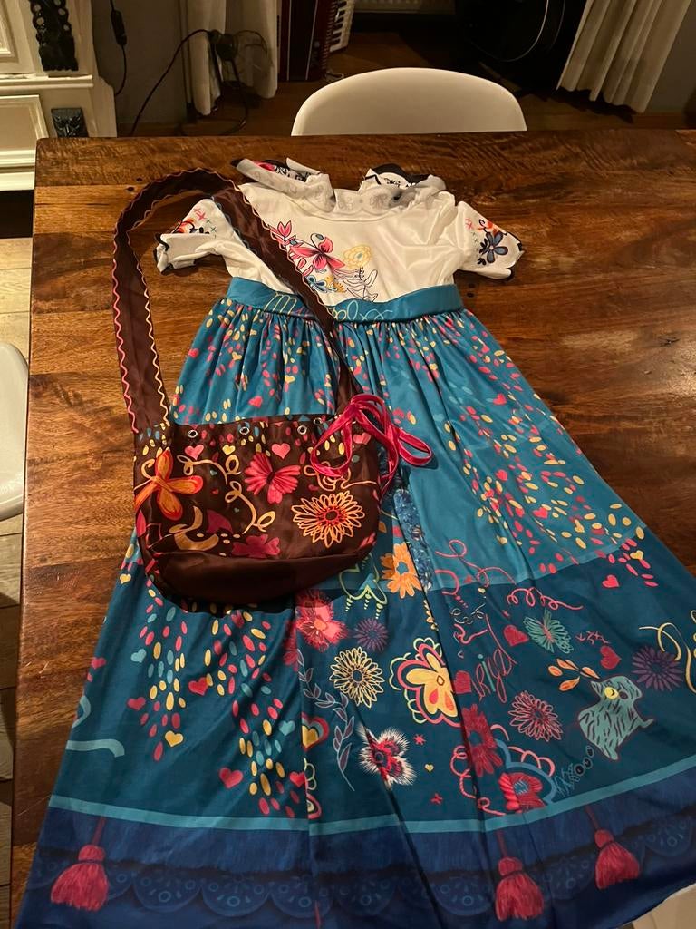 Encanto jurkje maat 146, Kinderen en Baby's, Carnavalskleding en Verkleedspullen, Ophalen of Verzenden, Zo goed als nieuw, 146 t/m 152