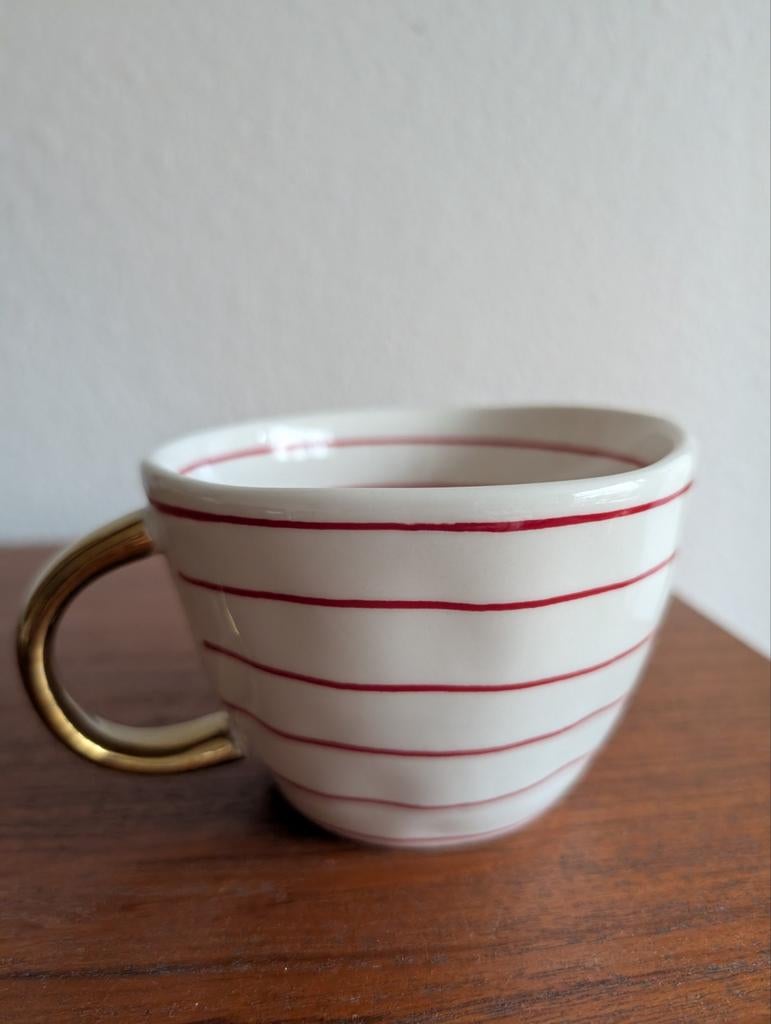 Creatieve geometrische mok The Old Pottery Company, Ophalen of Verzenden, Zo goed als nieuw