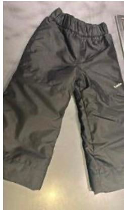 Wedze zwarte skibroek maat:98/104 4 jaar, Ophalen of Verzenden, Zo goed als nieuw, Jongen of Meisje