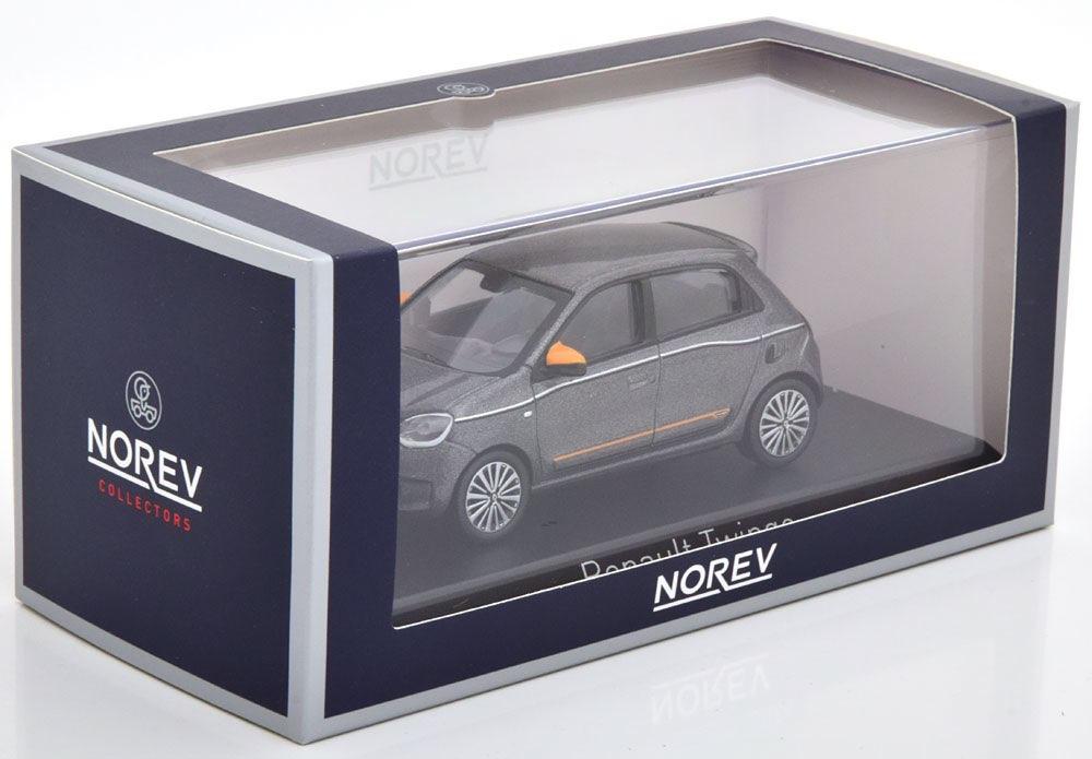 RENAULT TWINGO 2019 Grijs / Oranje 1/43 Norev ref: 517418, Verzenden, Nieuw, Auto, Norev