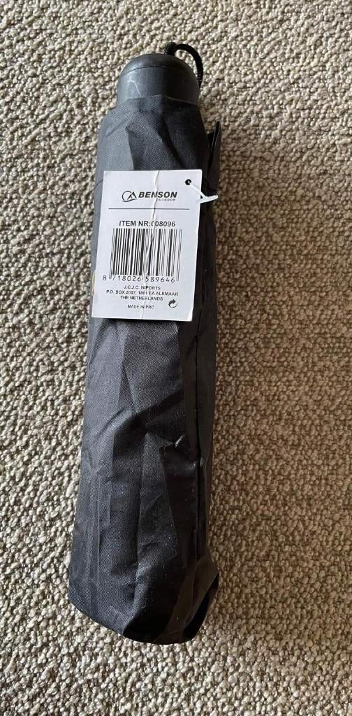 Paraplu, Sieraden, Tassen en Uiterlijk, Paraplu's, Ophalen of Verzenden, Nieuw, Zwart