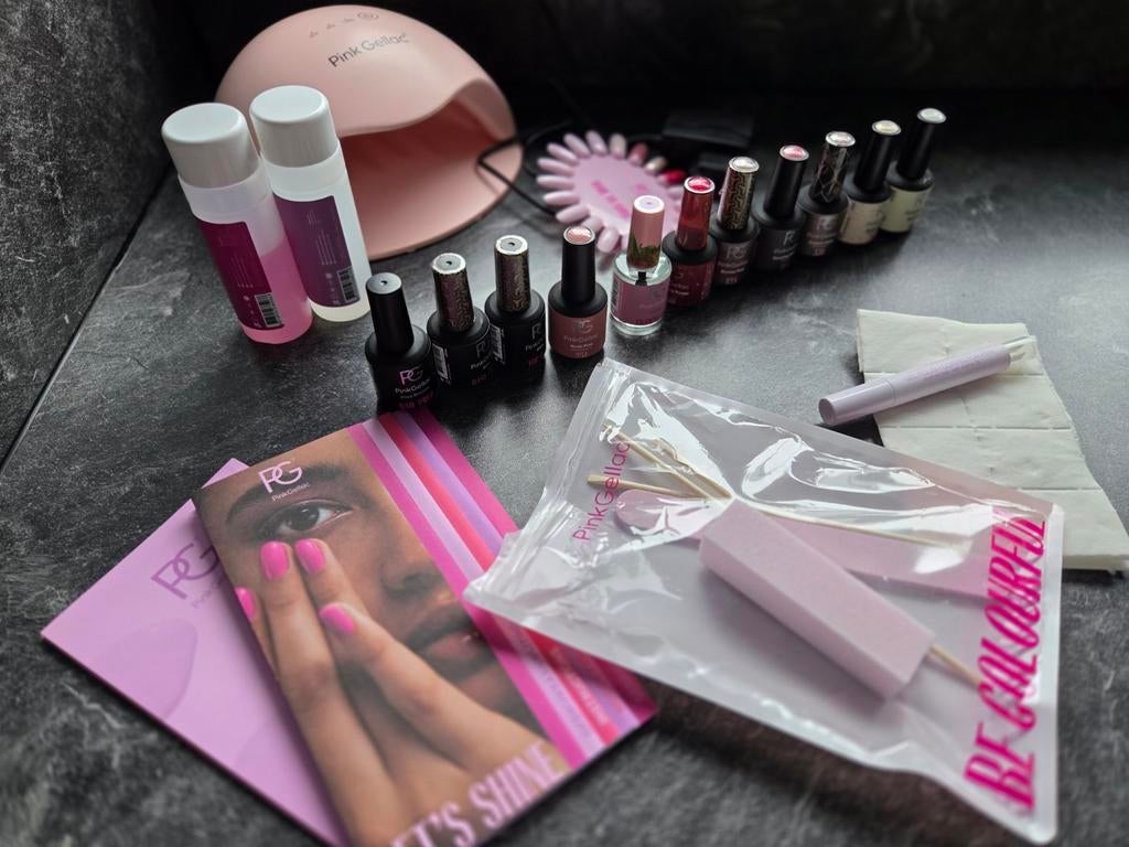 Pink Gellac Nagelset *LAATSTE WEEK*, Ophalen of Verzenden, Zo goed als nieuw, Handen en Nagels, Make-up