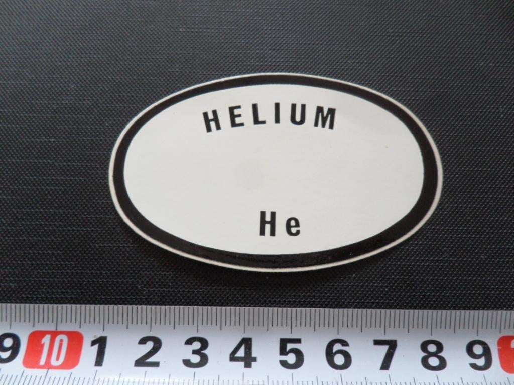 sticker HELIUM He *, Ophalen, Zo goed als nieuw