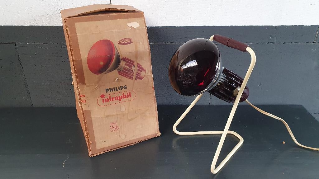 Philips Infraphil KL2901, vintage warmtelamp, bakeliet. 1A4, Tweedehands verkoop, Tweedehands verkoop, Gebruikt, Ophalen of Verzenden