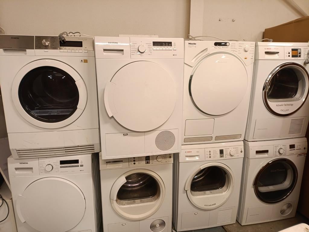 Drogers A merken 3 maanden garantie, Witgoed en Apparatuur, Ophalen, 6 tot 8 kg, Zo goed als nieuw, 85 tot 90 cm