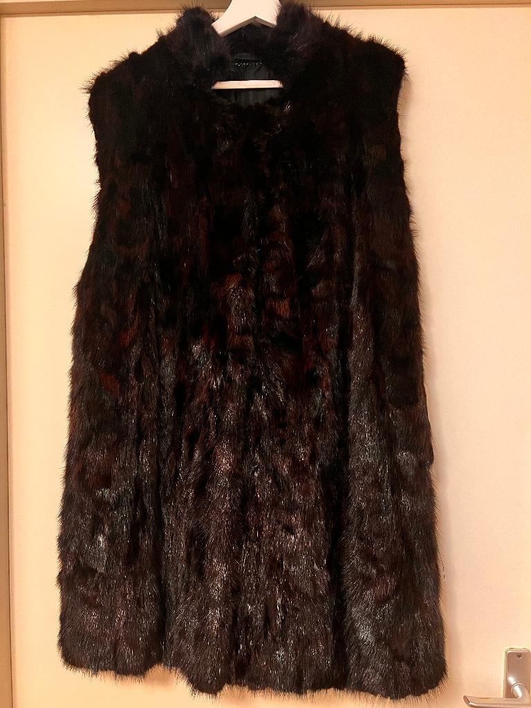 klassieke zwarte nerts bont bodywarmer van Ronald van Egmond, Kleding | Dames, Zwart, Zo goed als nieuw, Ronald van Egmond, Ophalen