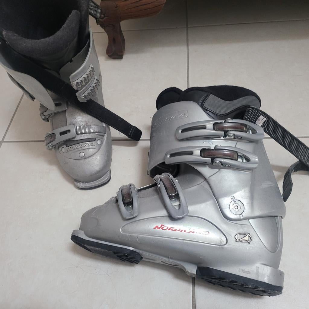 Skies drs supercontrol met stokken en schoenen, Overige merken, 160 tot 180 cm, Gebruikt, Ophalen of Verzenden