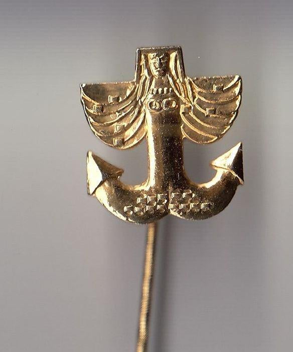 Scheepvaart Zeemeermin Anker speldje, Gebruikt, Niet vindbaar, Niet vindbaar, Speldje of Pin