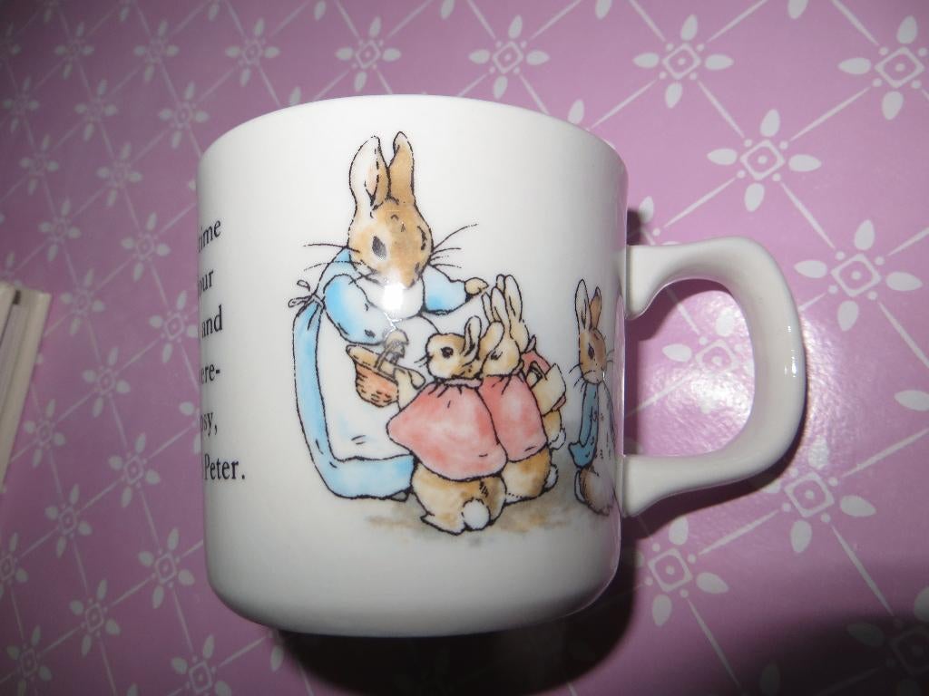 peter rabbit beker/beatrix potter/wedgwood/beker/konijn, Overige typen, Nieuw, Ophalen of Verzenden, Overige stijlen