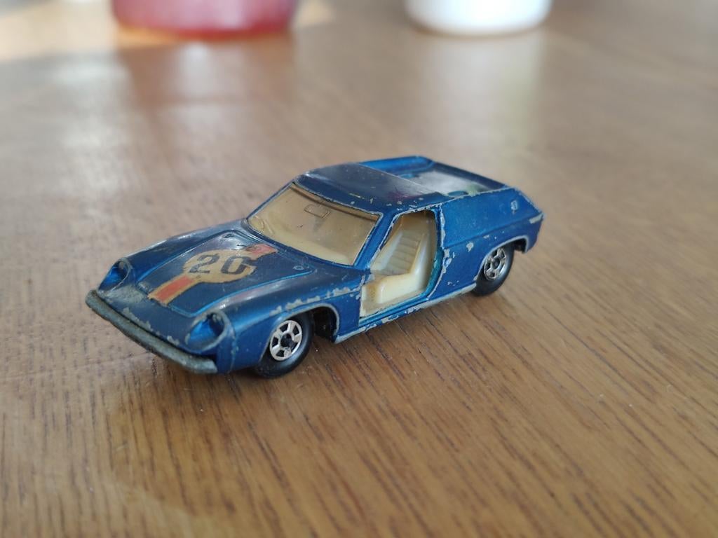 Matchbox Lotus Europa BLAUW, Ophalen of Verzenden, Auto