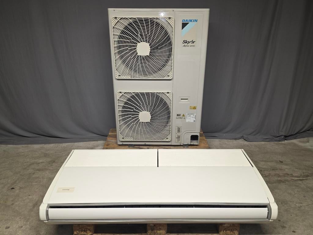 Daikin SkyAir Alpha-series plafond onderbouw airco 14 kW R32, Koelen en Ontvochtigen, Timer, Refurbished, 3 snelheden of meer
