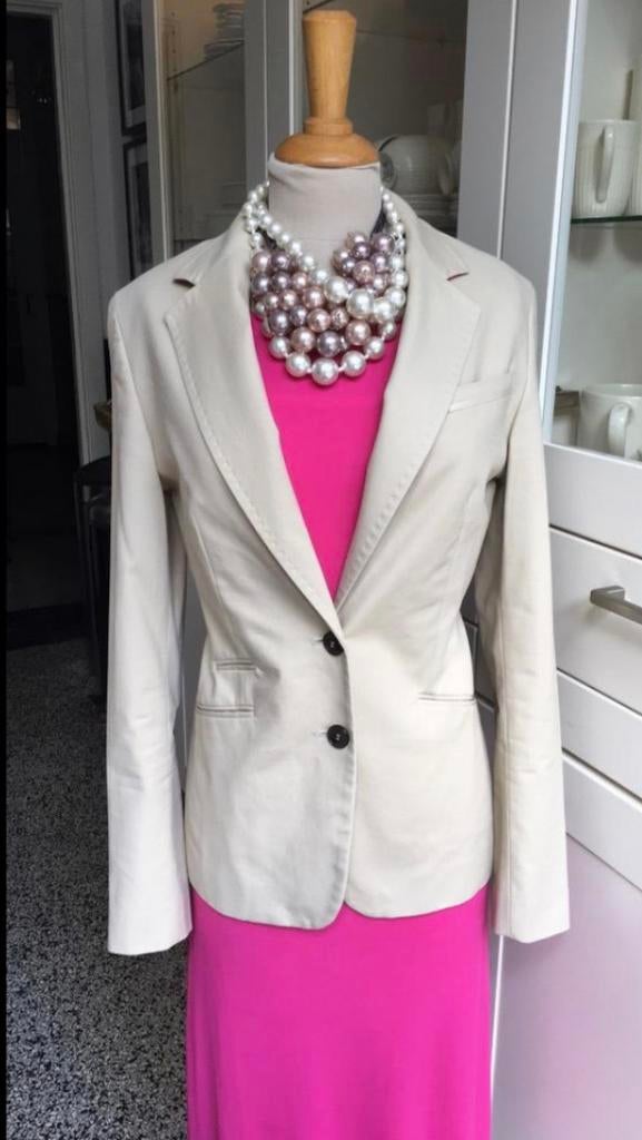 TOMMY HILFIGER roomwit colbert mt S, vrijwel nieuwstaat, Wit, Nieuw, Ophalen of Verzenden, Jasje