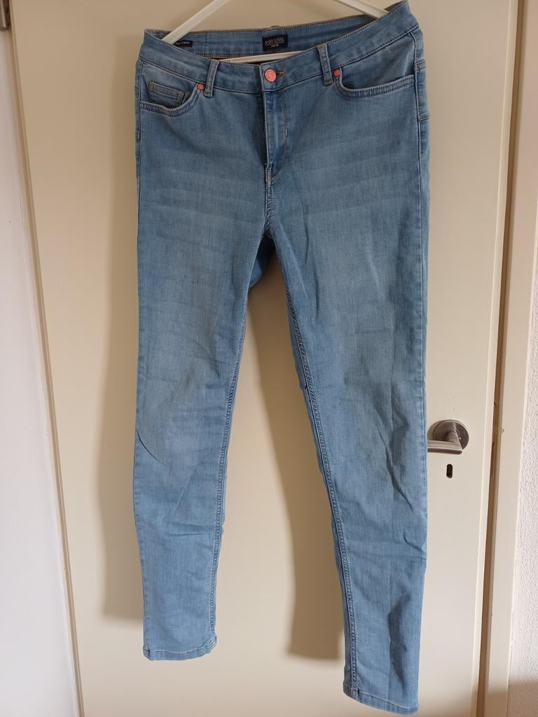 Jeans Base level skinny stretch maat 44, Ophalen, Blauw, Zo goed als nieuw, W33 - W36 (confectie 42/44)