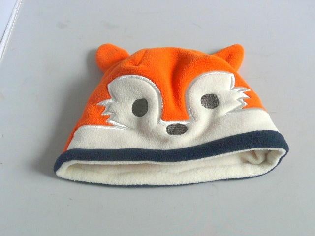 muts met oren oranje., Jongen of Meisje, Ophalen of Verzenden, Zo goed als nieuw, 104 of kleiner