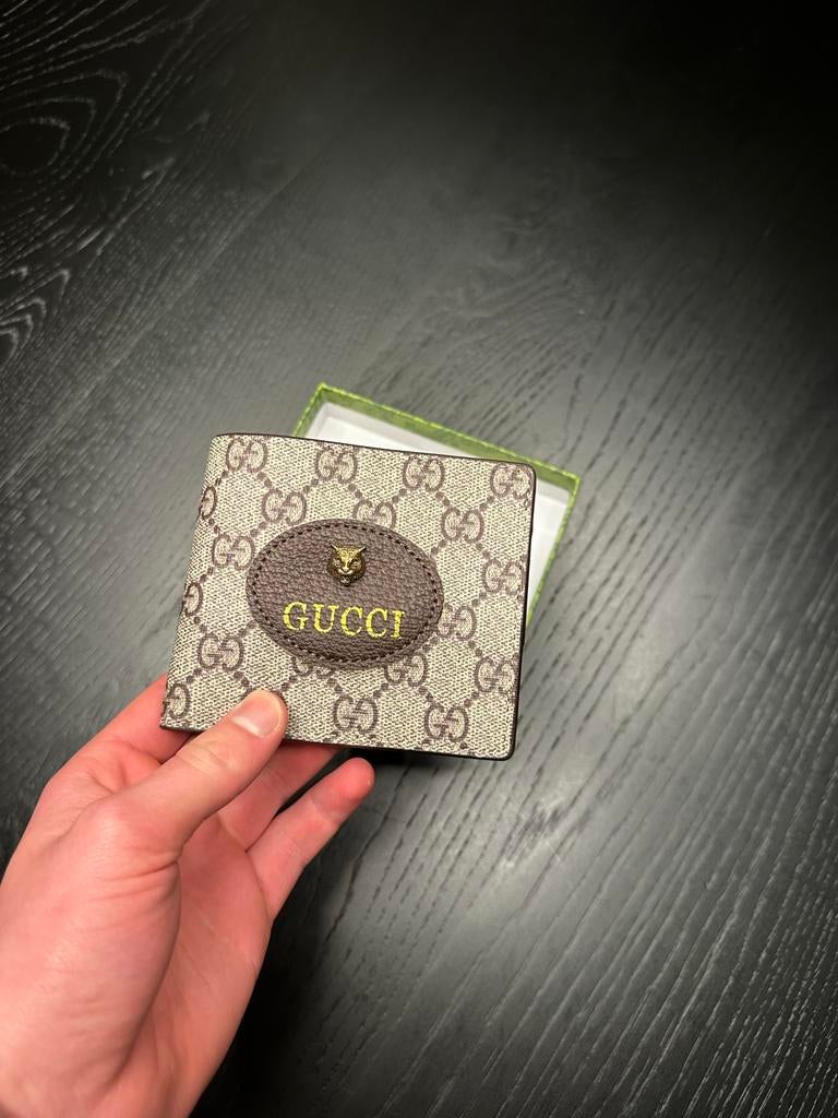 Gucci Neo Vintage GG Supreme Portemonnee, Overige merken, Beige, Ophalen of Verzenden, Zo goed als nieuw