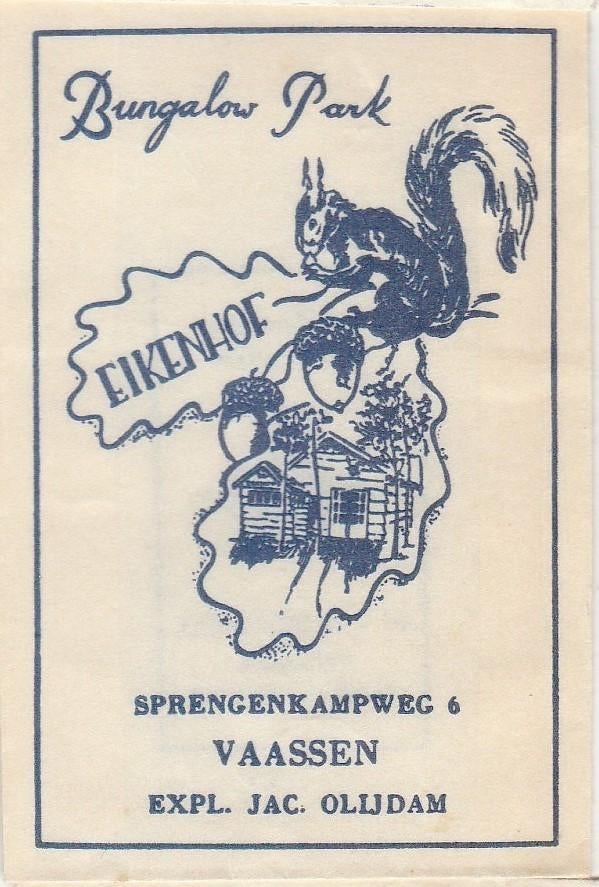 Eikenhof Sprengenkampweg Vaassen - Jac. Olijdam - eekhoorn, Ophalen of Verzenden