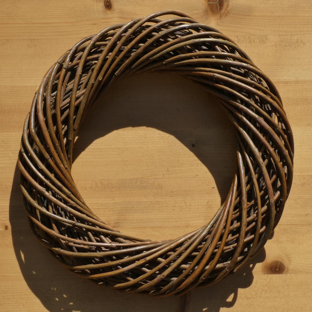 Rieten krans, Huis en Inrichting, Woonaccessoires | Kransen, Ophalen, Zo goed als nieuw