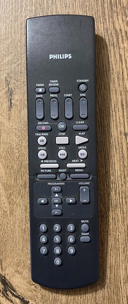 Philips VCR Afstandsbediening - Gebruikt, Ophalen of Verzenden, Gebruikt, Origineel, Tv