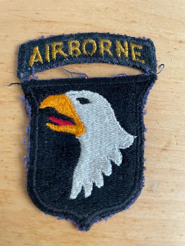 WW2 US emblemen, 101st Airborne Type 3, Ophalen of Verzenden, Amerika, Embleem of Badge