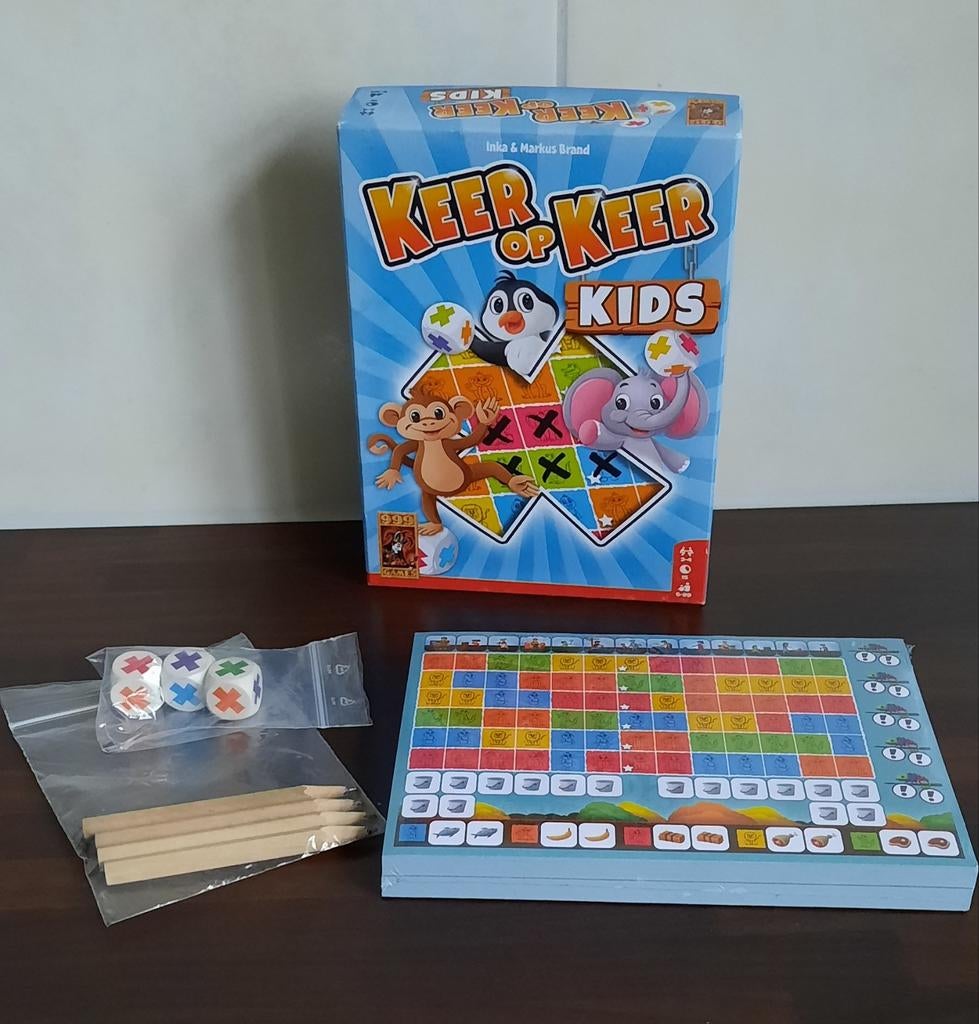 Keer op keer kids - NIEUW
- divVoor 2-4 spelers
 - Vanaf 4+, Hobby en Vrije tijd, Gezelschapsspellen | Overige, Vijf spelers of meer