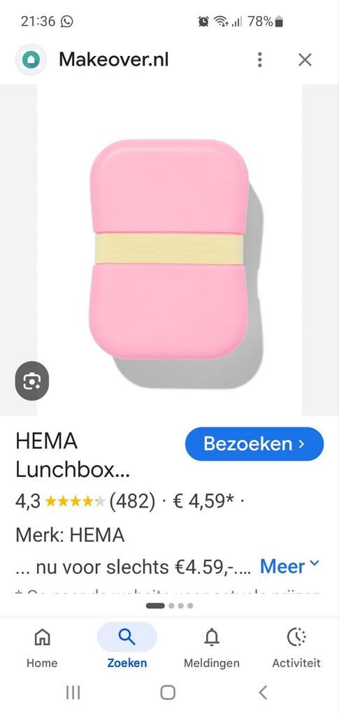 Broodtrommel/luchebox, Ophalen of Verzenden, Overige typen