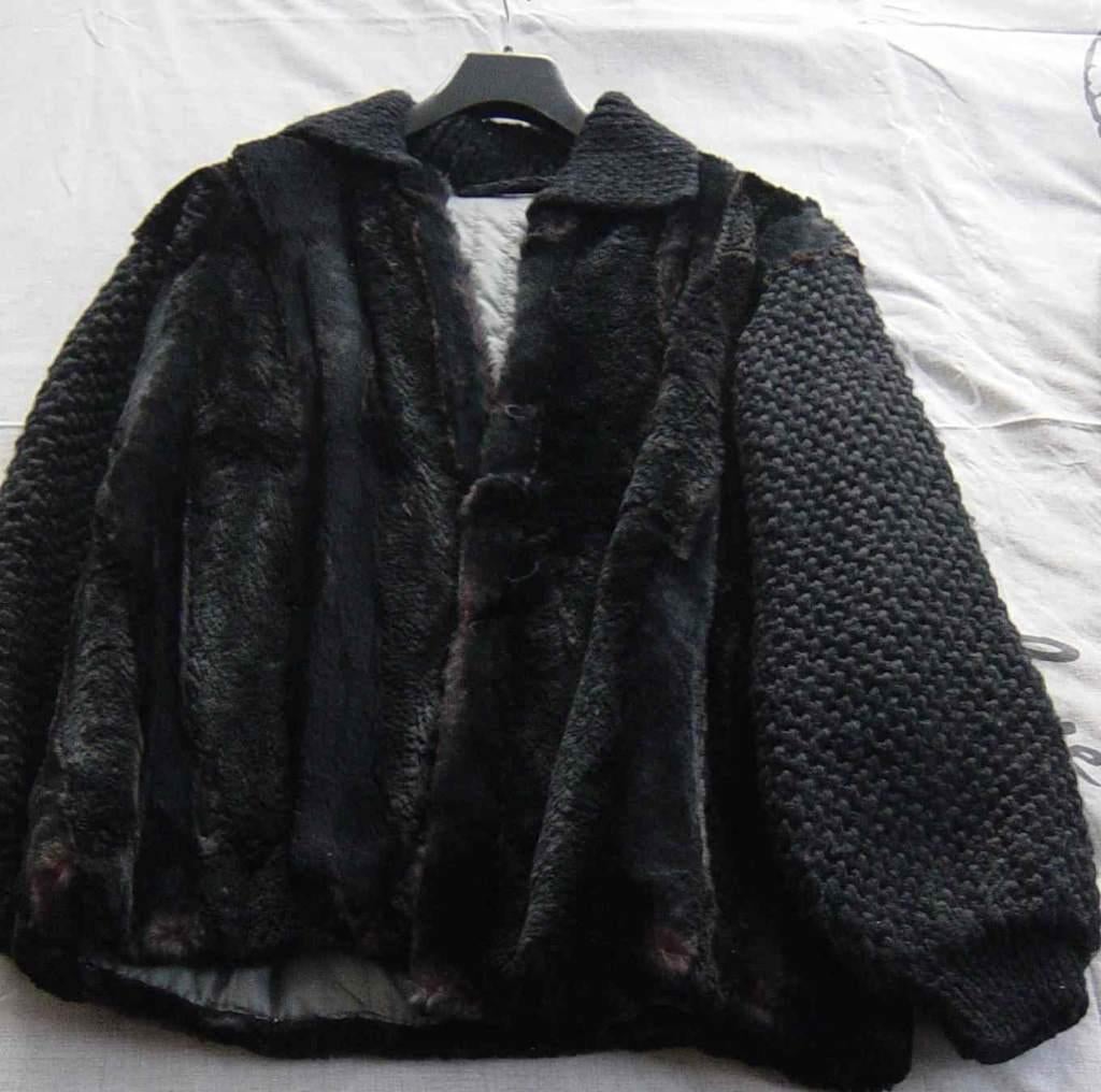 Bontjassen nertsen en bontmuts, Ophalen of Verzenden, Zo goed als nieuw, Maat 38/40 (M), Zwart