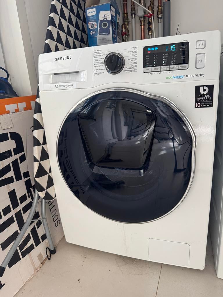 Wasmachine Samsung, Witgoed en Apparatuur, Wasdrogers, 6 tot 8 kg, Ophalen of Verzenden, Zo goed als nieuw, 85 tot 90 cm