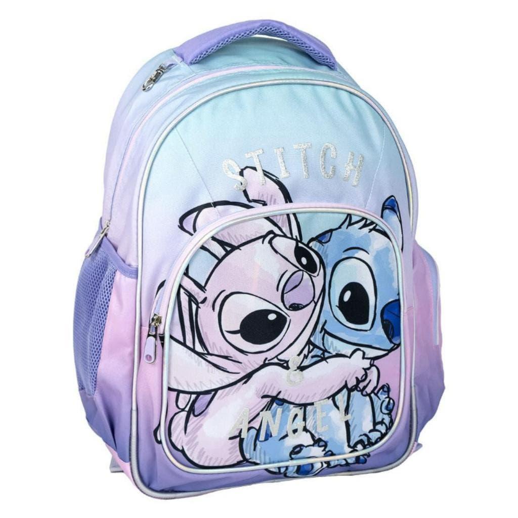 Stitch en Angel Rugzak - 42 cm - Disney Schooltas / Rugtas, 30 tot 40 cm, Rugtas, Ophalen of Verzenden, Roze