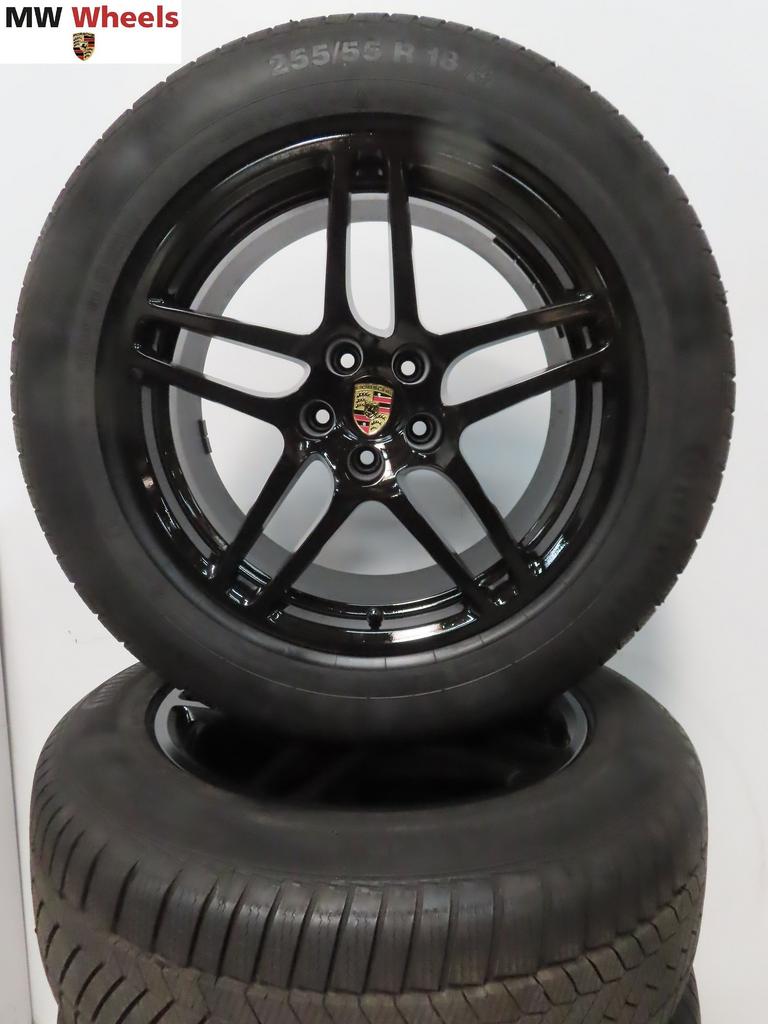 Porsche Macan 18 inch velgen Turbo met winterbanden 8 mm, 18 inch, Gebruikt, -, -