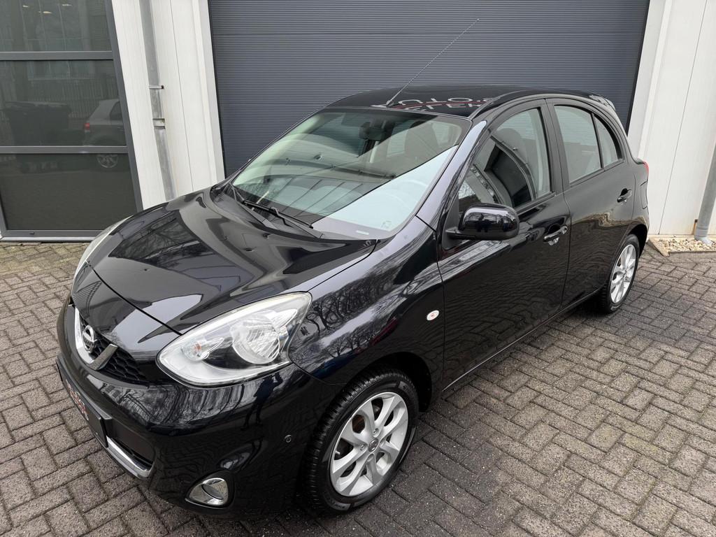 Nissan Micra 1.2 DIG-S Visia Airco/Cruise Control/Navigatie/, Voorwielaandrijving, Stof, Gebruikt, Zwart