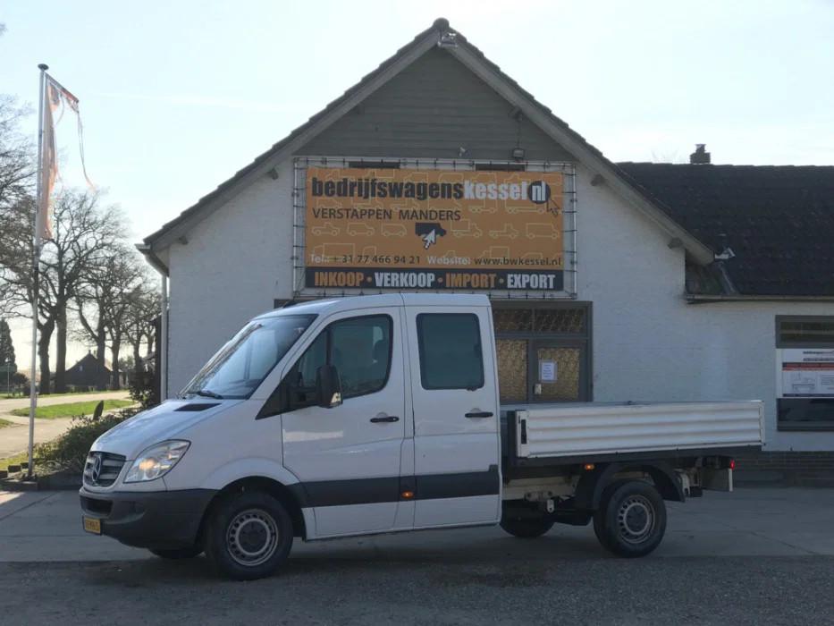 Mercedes-Benz Sprinter 213 2.2 CDI 95 kW DC Open Laadbak Pic, Auto's, Bestelauto's, Gebruikt, Zwart, 129 pk, Wit