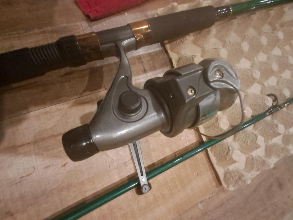 Karper hengel met molen, Ophalen of Verzenden