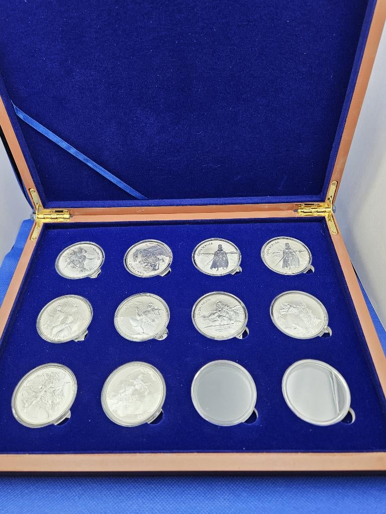 (A345) South Korea SERIE ZI:SIN 1 Clay  SET 10X ONE OUNCE, Ophalen of Verzenden, Centraal-Azië, Setje, Zilver