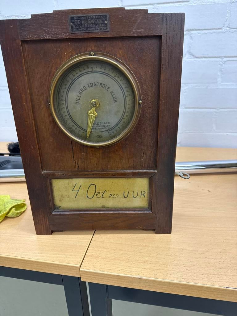 Antieke Biljartklok - Biljard Controle Klok, Antiek en Kunst, Antiek | Klokken, Ophalen