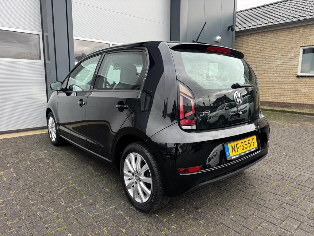 Volkswagen Up! 1.0 BMT move up! Leder Stoelverwarming, Auto's, Voorwielaandrijving, Gebruikt, LED verlichting, Zwart