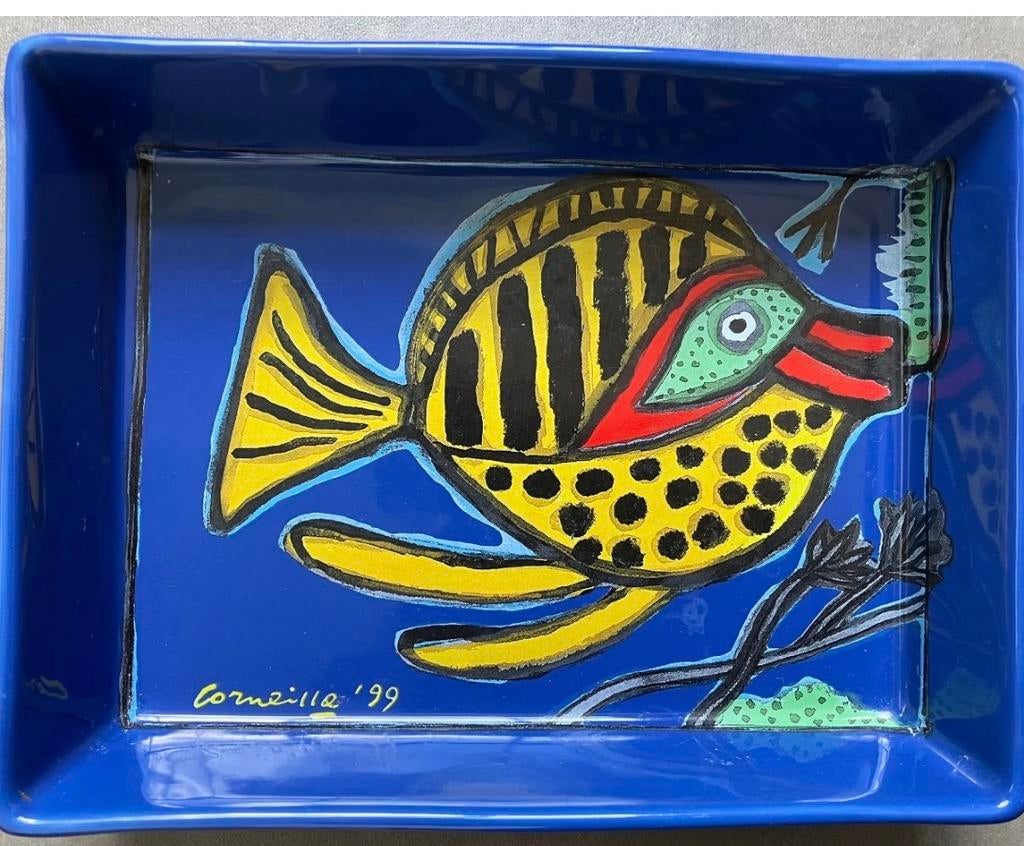 Ovenschaal Corneille ‘99 met vis, Ophalen of Verzenden