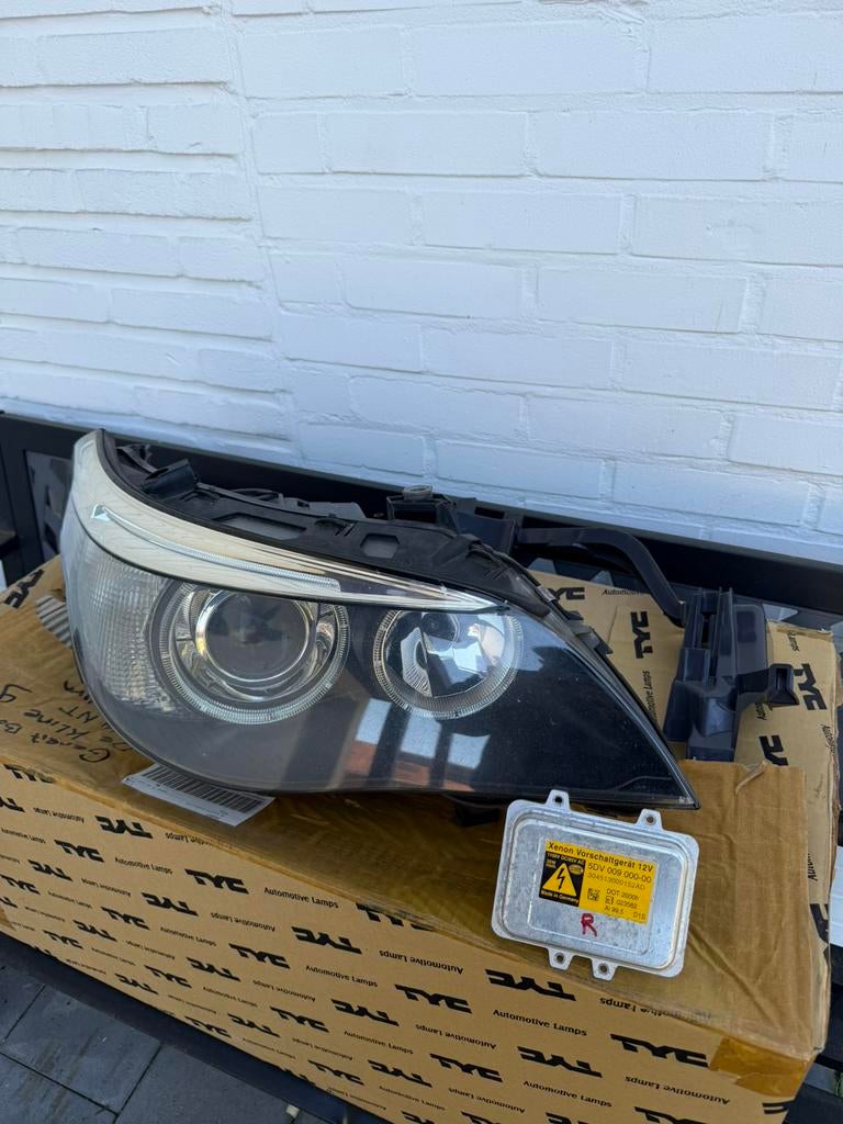Bmw e60 koplamp, Ophalen of Verzenden, Gebruikt, BMW