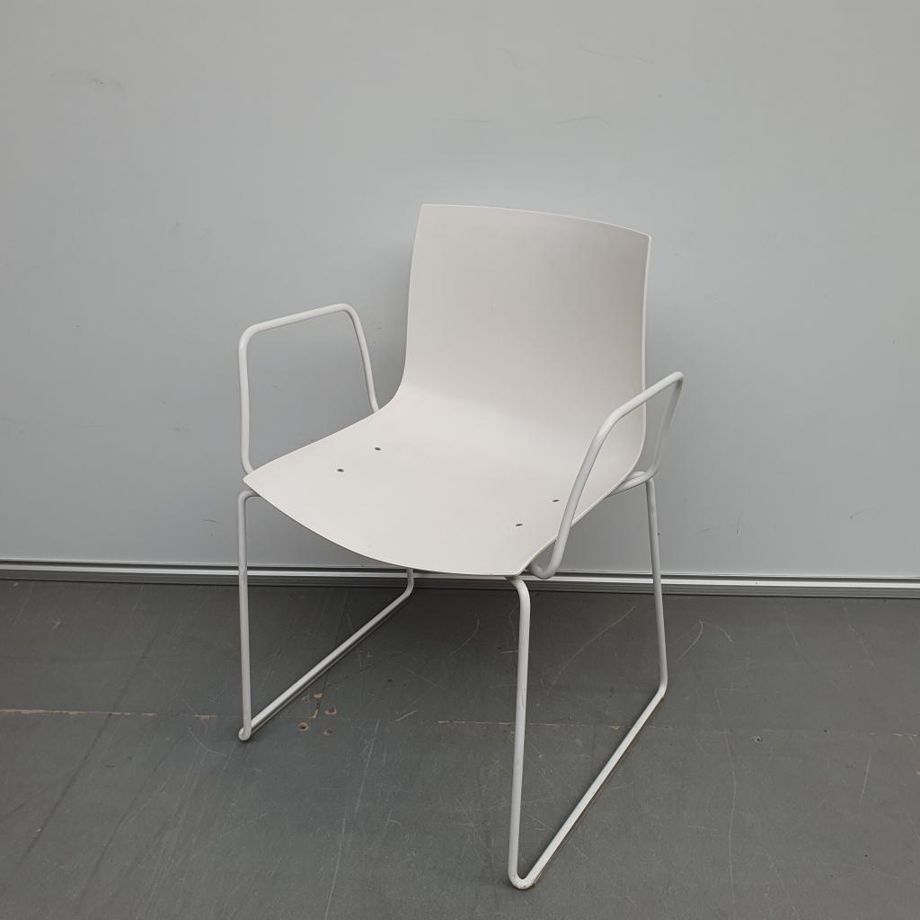 Arper Catifa 53 design stoel - wit kunststof, Niet ingevuld, Gebruikt, Niet ingevuld, Niet ingevuld