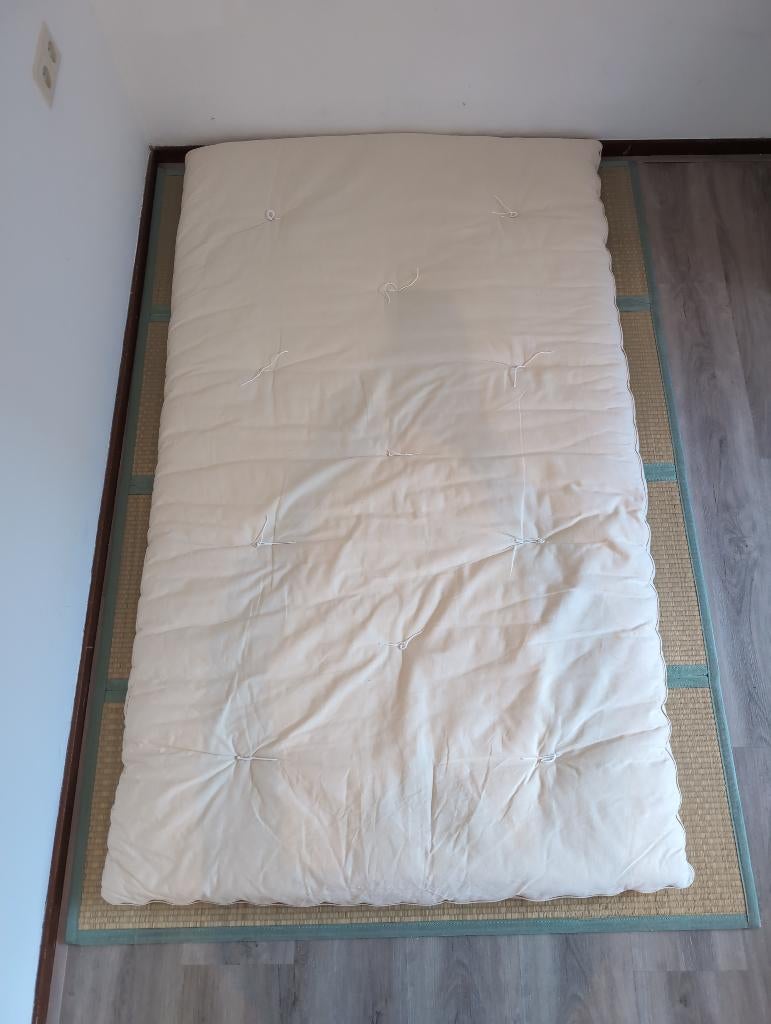 Futon mattress and Tatami mat, Gebruikt, Eenpersoons, Ophalen of Verzenden, 200 cm