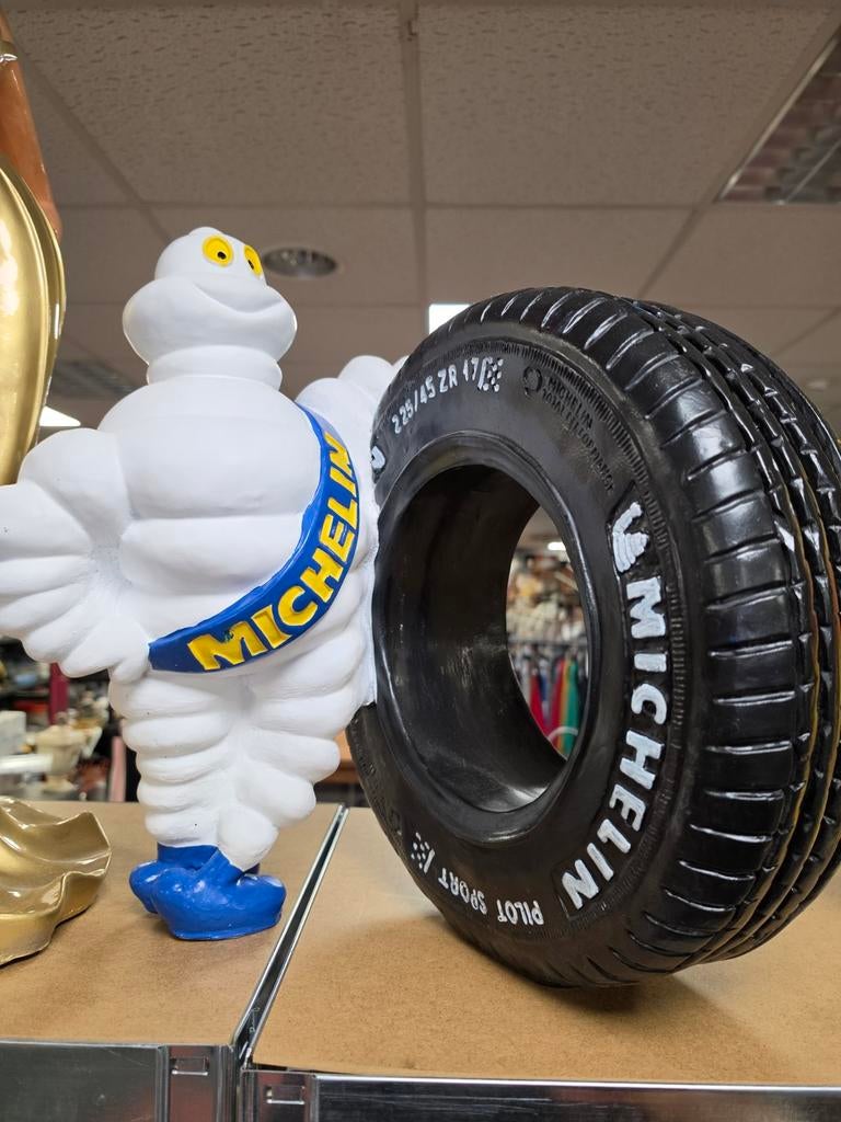 Michelin Pop Figuur met Band - Decoratief Item, Ophalen of Verzenden